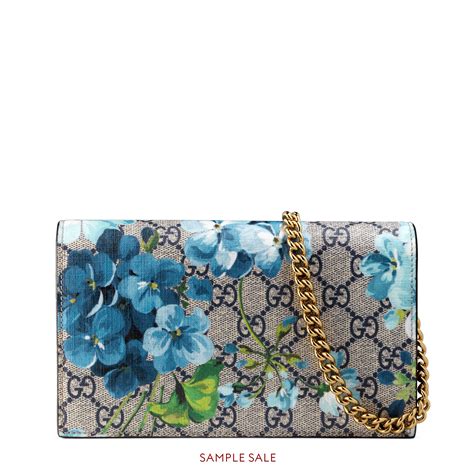 gucci blooms chain wallet.